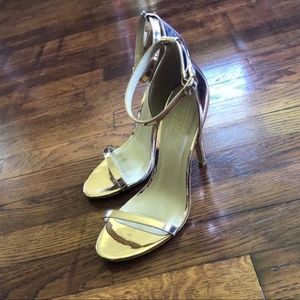 Women’s truffle collection heels golden color